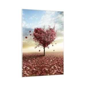 Schilderen op glas - Word ook verliefd - 80x120 cm