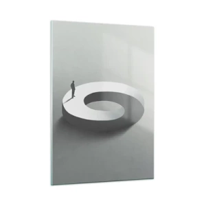 Schilderen op glas - En wees hier slim - 50x70 cm