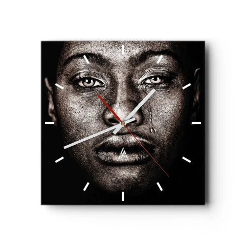 Wandklok - Klok - een traan - 40x40 cm