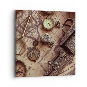 Schilderen op canvas - Avontuur roept - 40x40 cm