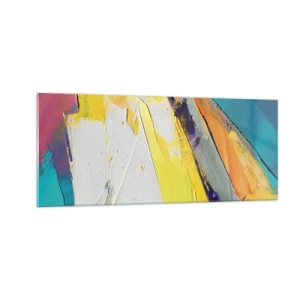 Schilderen op glas - De anatomie van licht - 100x40 cm