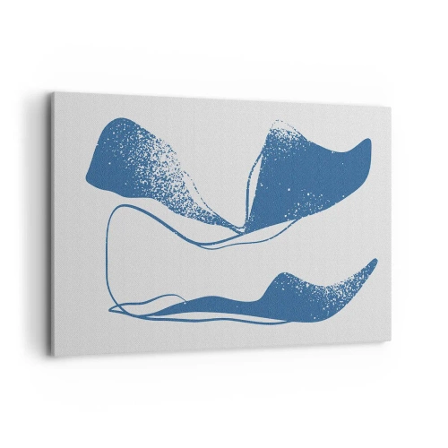 Schilderen op canvas - Gevleugelde abstractie - 100x70 cm