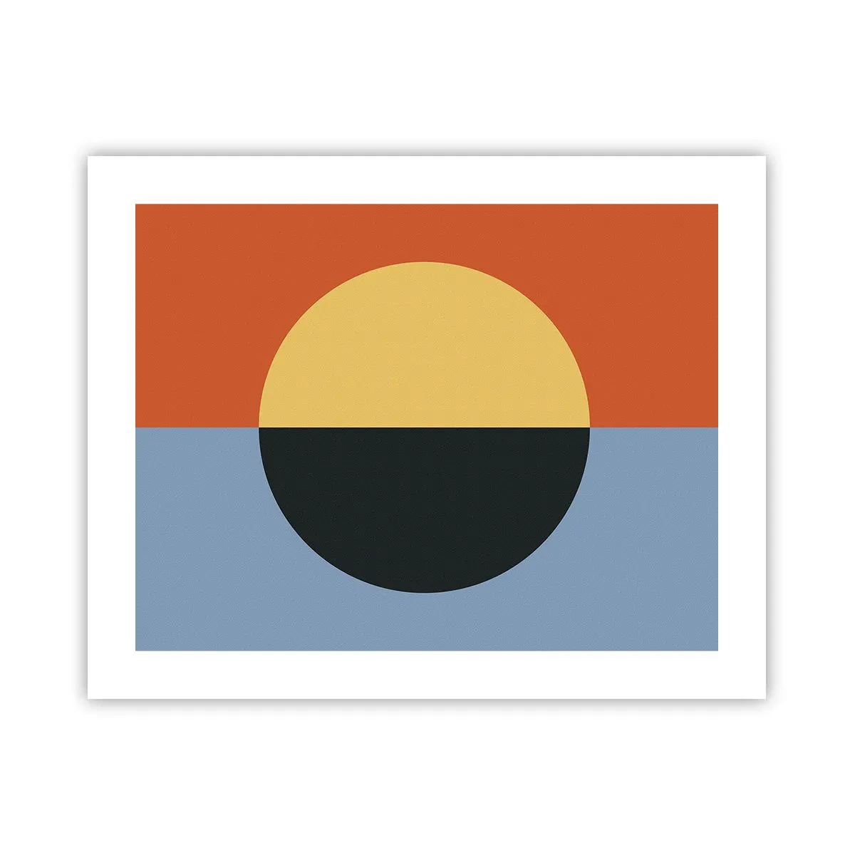 Poster - Een compositie van warmte en koelte - 50x40 cm