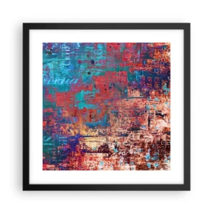 Poster in een zwarte lijst - Geheugen en vergetelheid - 40x40 cm