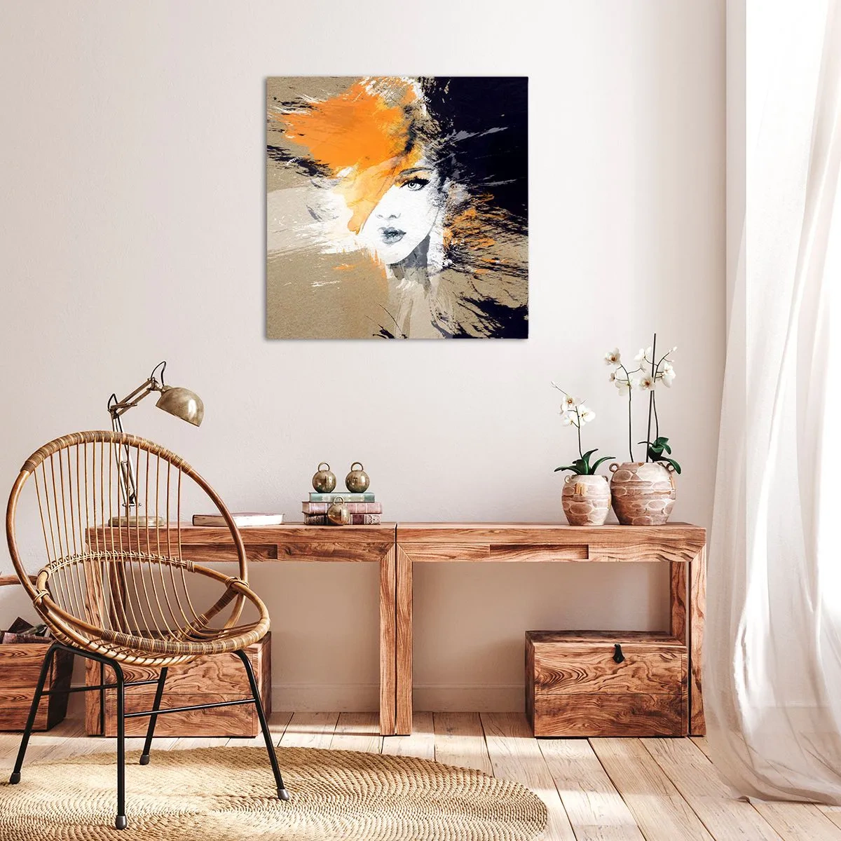 Schilderen op canvas - En er is licht - 60x60 cm