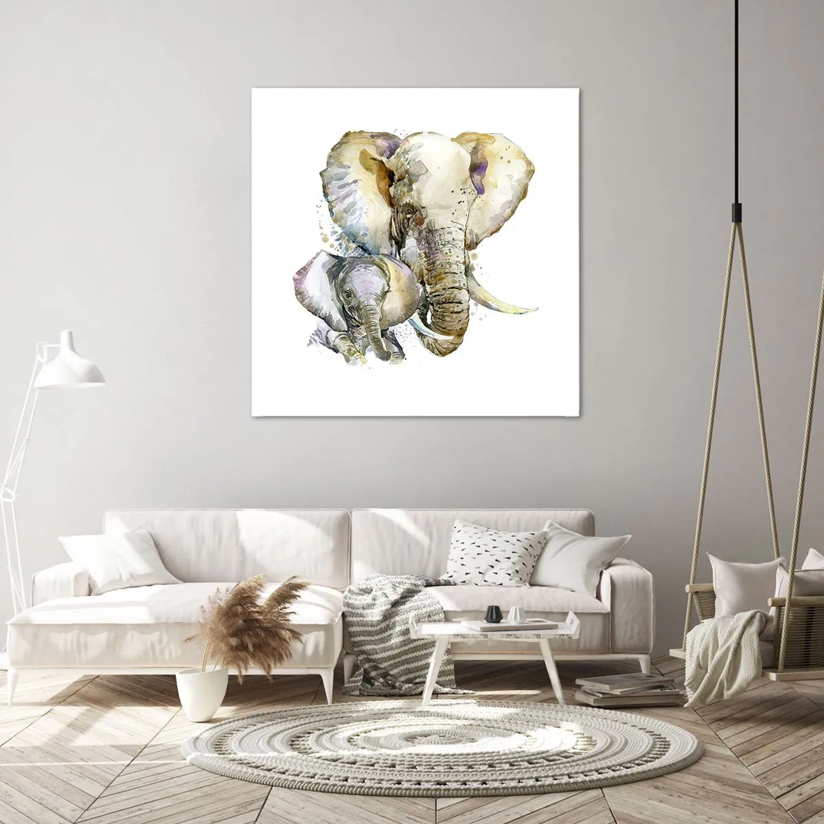Schilderen op canvas - Er gaat niets boven mama - 60x60 cm