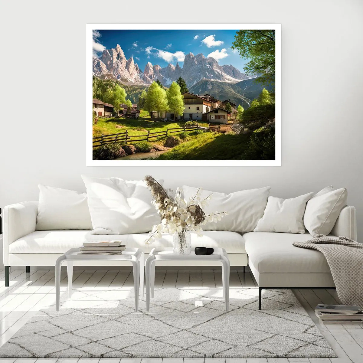 Poster - Alpine idylle - 70x50 cm