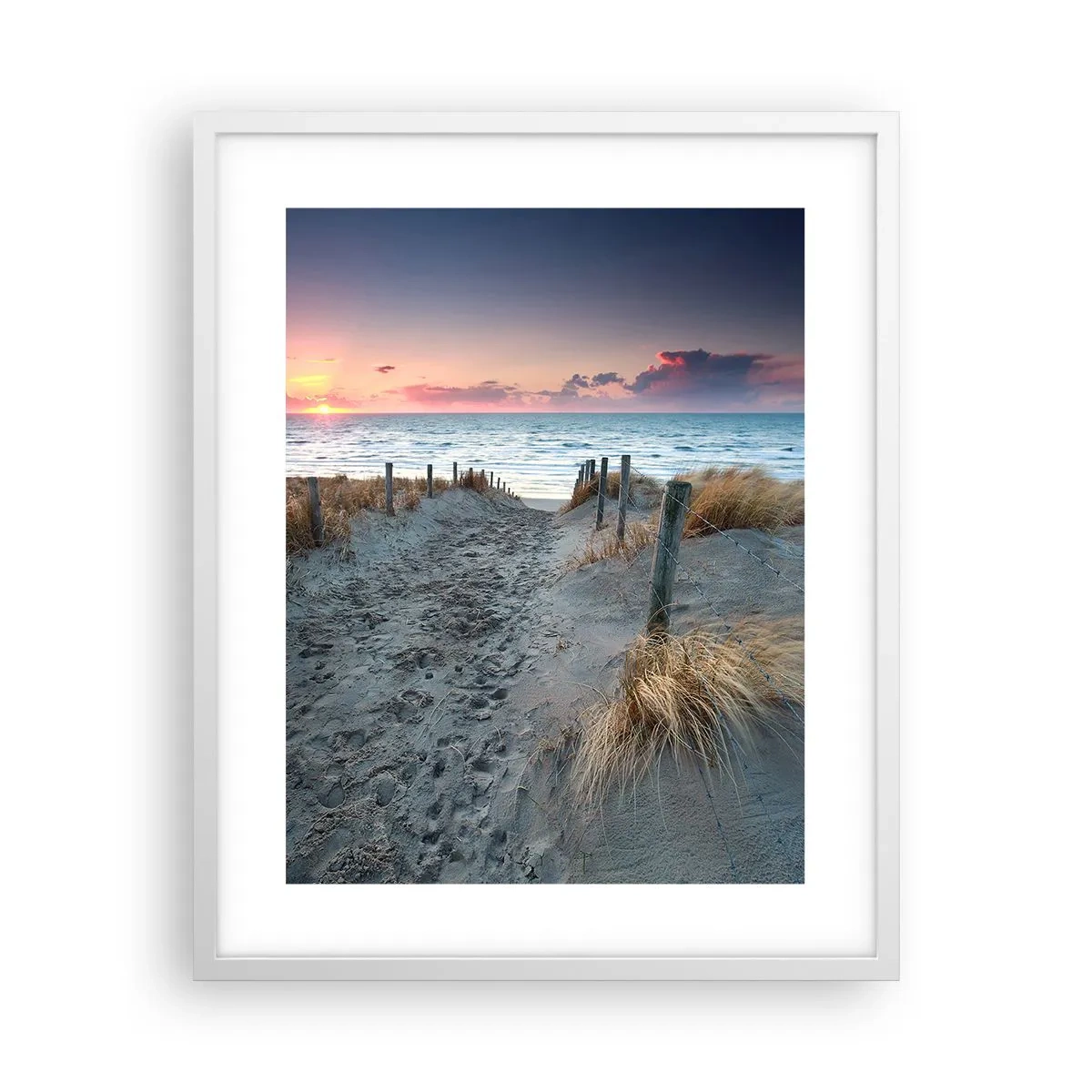 Poster in een witte lijst - Je liet een regenboog van licht stralend... - 40x50 cm