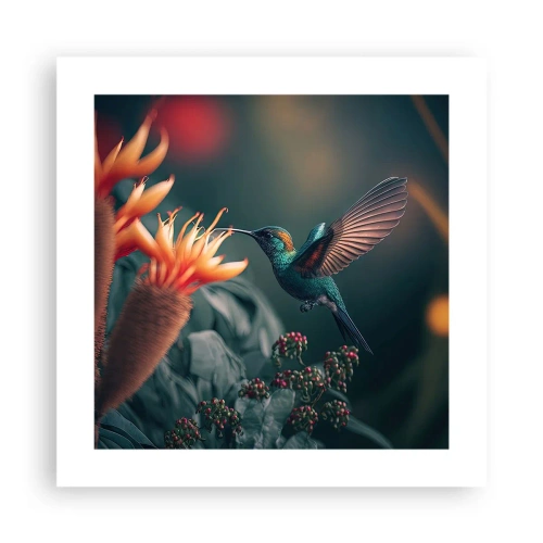 Poster - een werkelijk kleurrijk leven - 40x40 cm