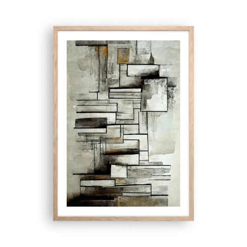 Een poster in een licht eiken lijst - De kracht van eenvoud - 50x70 cm