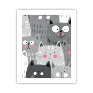 Poster - De wereld van de kat - 40x50 cm