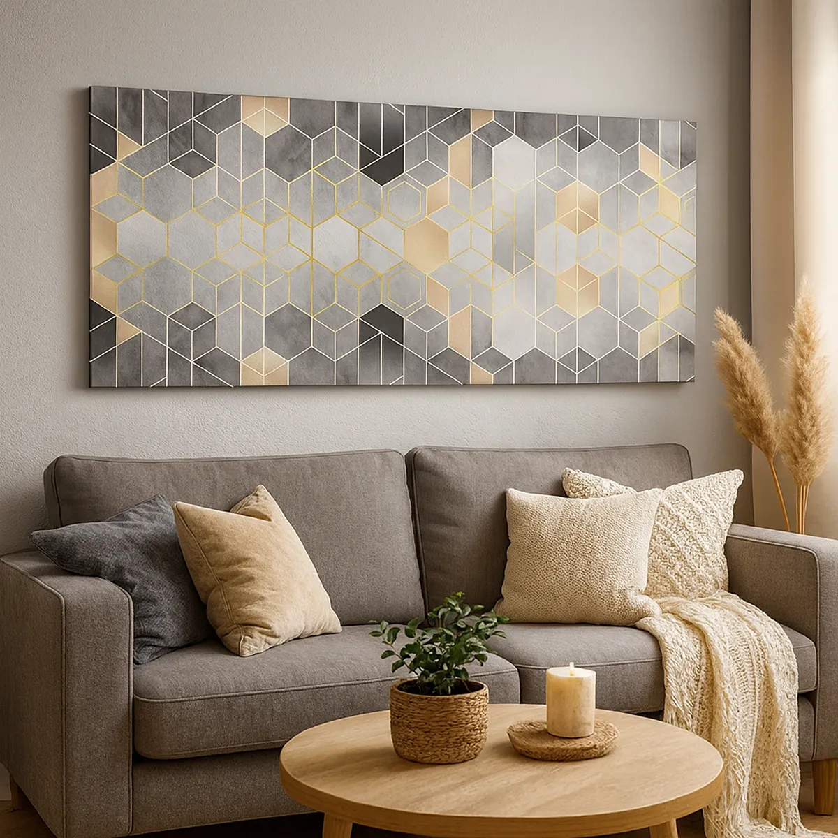 Schilderen op canvas - Diamant samenstelling - 30x30 cm