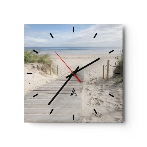 Wandklok - Klok - naar de horizon - 30x30 cm