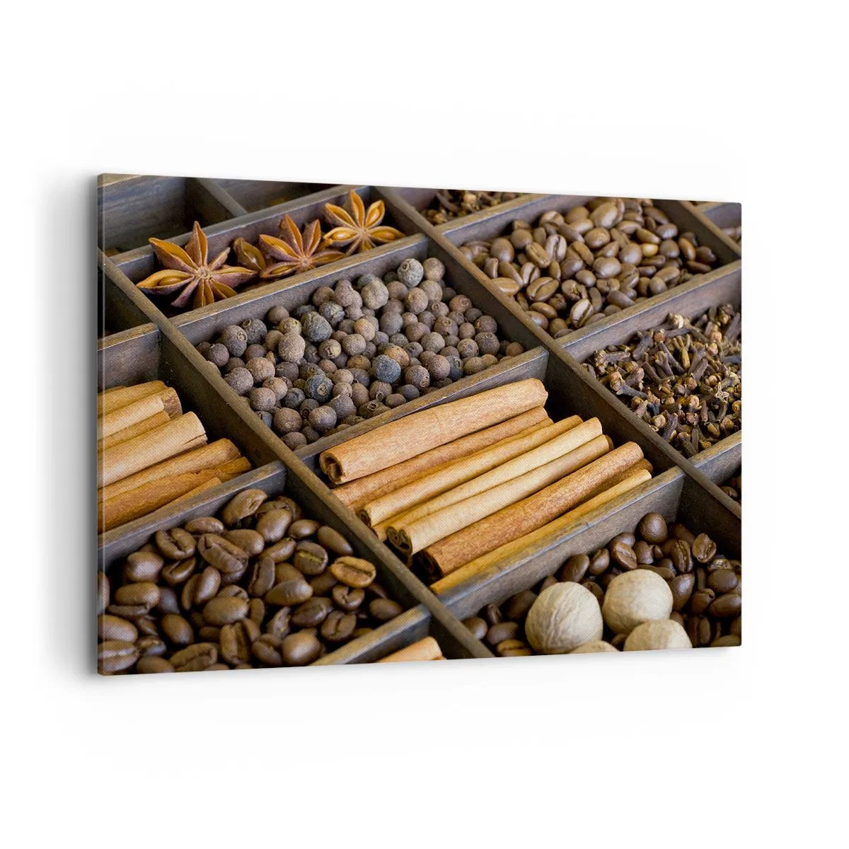 Schilderen op canvas - Een schatkist aan aroma's - 100x70 cm