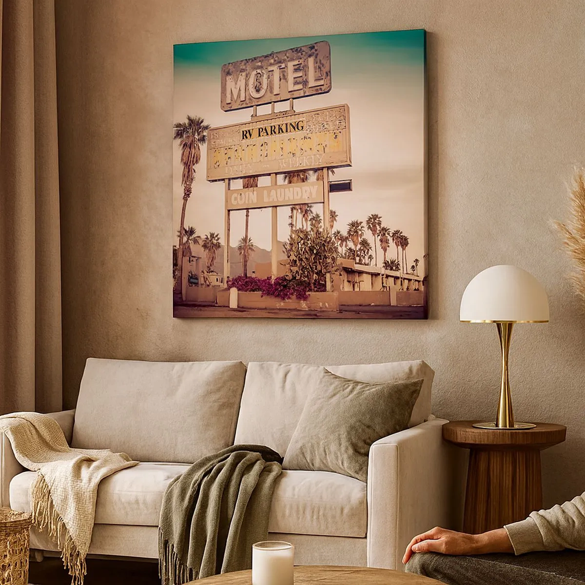 Schilderen op canvas - Hier staat de tijd stil - 30x30 cm