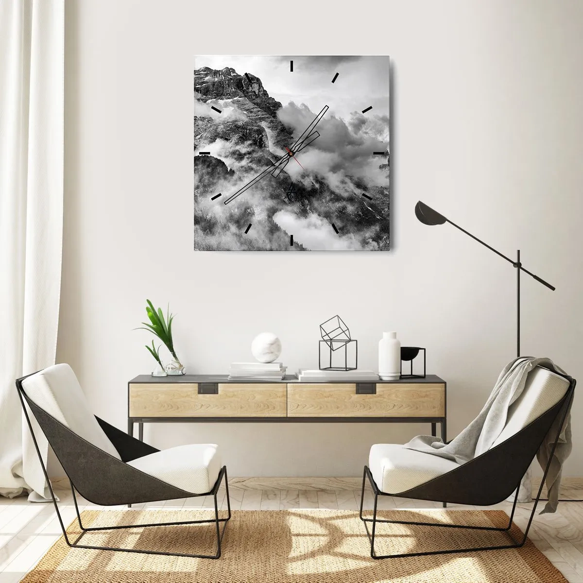 Wandklok - Klok - Mooi en wreed - 30x30 cm