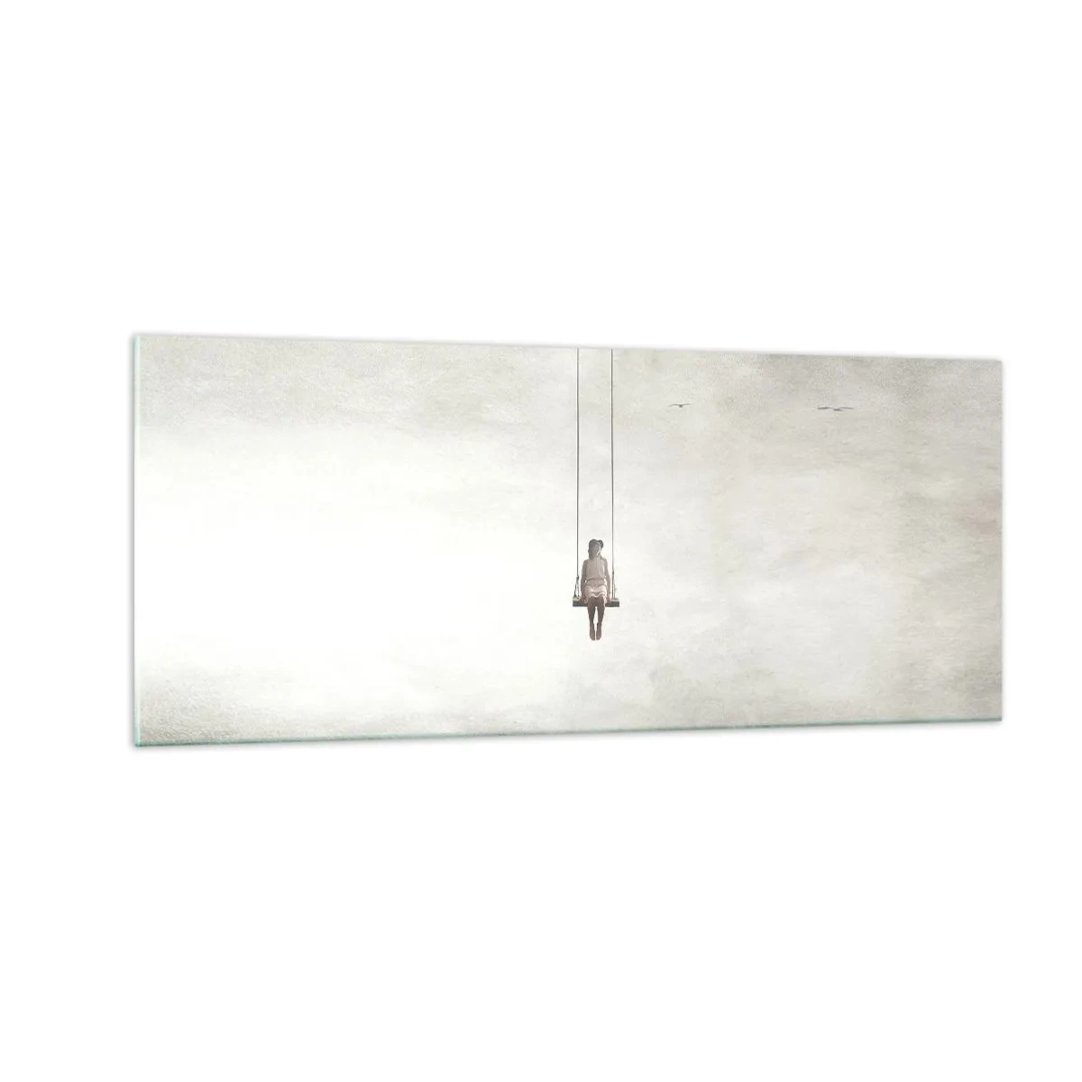 Schilderen op glas - Een kind in ons - 100x40 cm