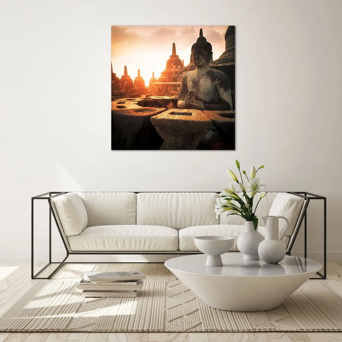 Schilderen op glas - Weer van grote wijsheid - 50x50 cm