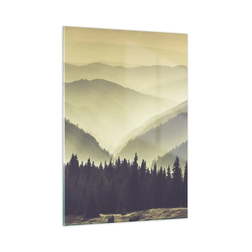 Schilderen op glas - Achter de zeven bergen... - 50x70 cm