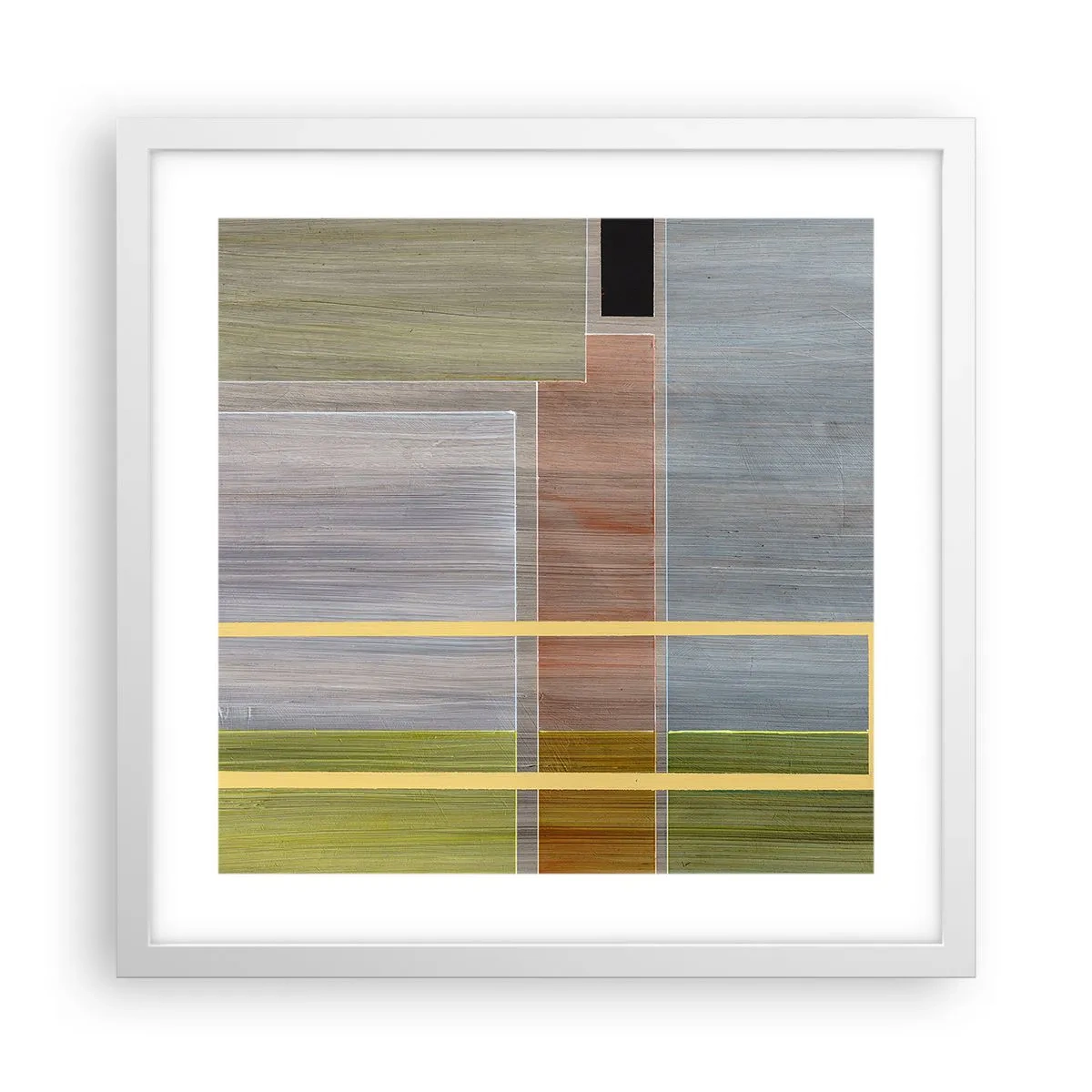 Poster in een witte lijst - Eenvoudig en rustig - 40x40 cm