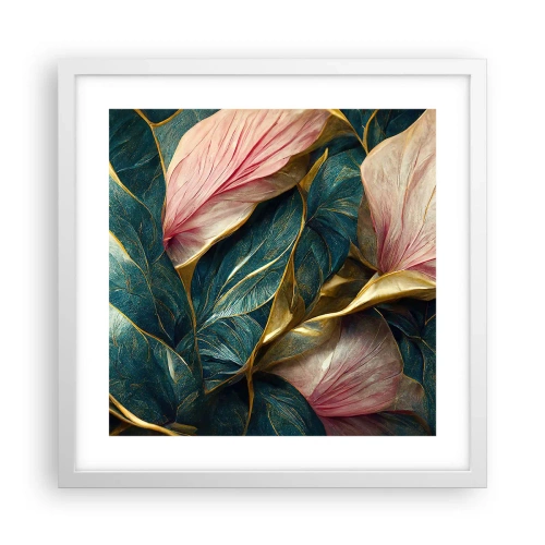 Poster in een witte lijst - Natuurlijke elegantie en stijl - 40x40 cm