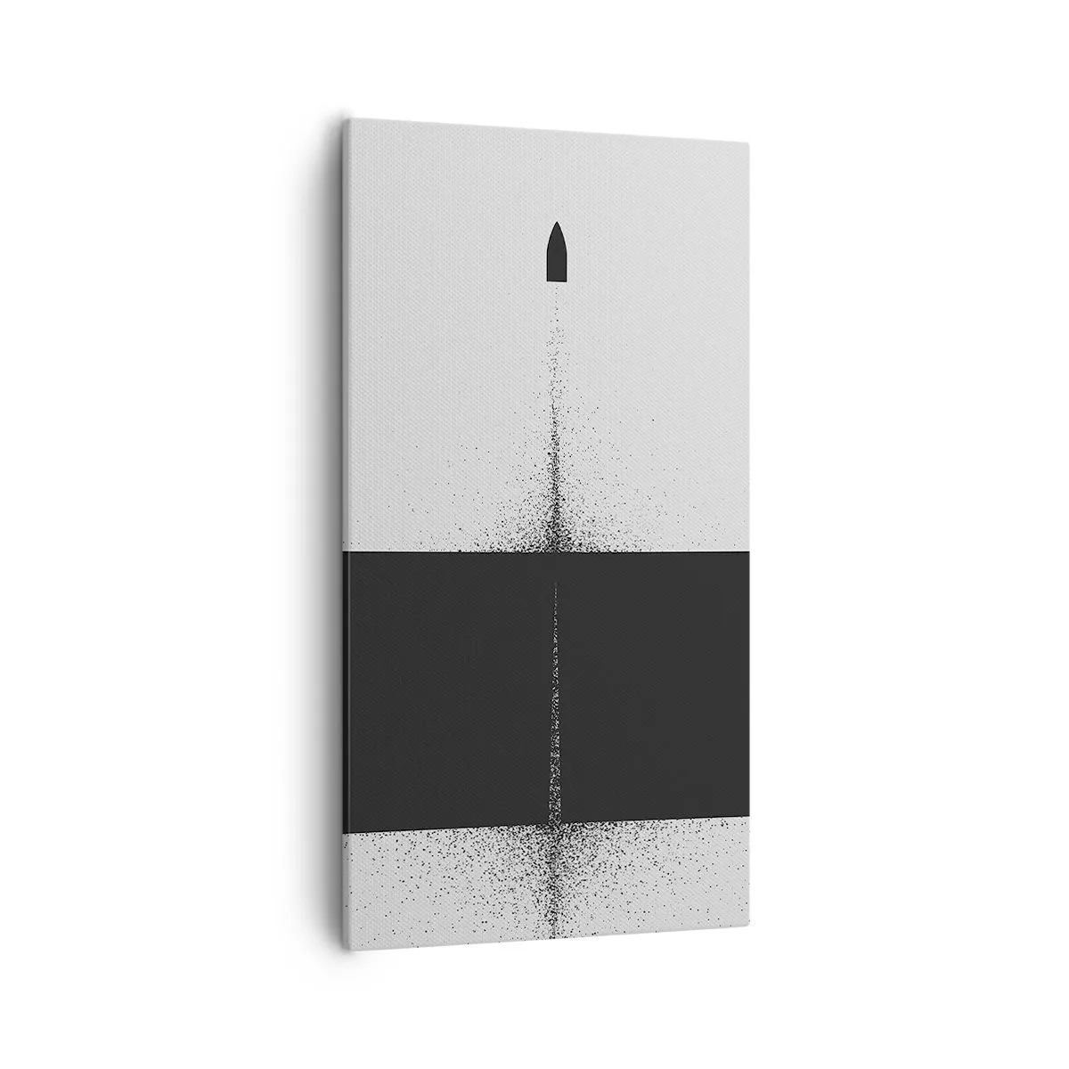 Schilderen op canvas - Rechtstreeks naar het doel - 55x100 cm