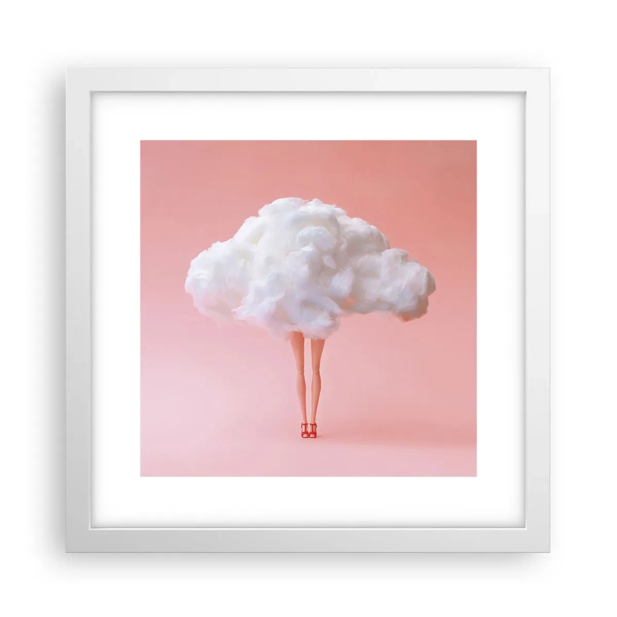 Poster in een witte lijst - Zoete belofte - 30x30 cm