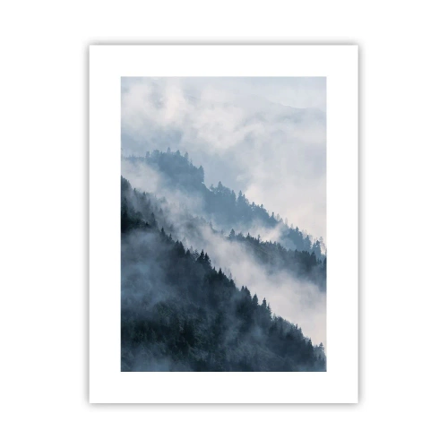 Poster - Mystiek van de bergen - 30x40 cm