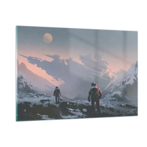 Schilderen op glas - Onder een onbekende ster - 120x80 cm