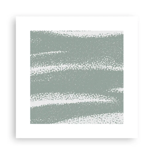 Poster - Abstractie in een winterklimaat - 30x30 cm