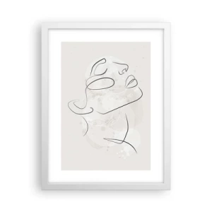 Poster in een witte lijst - De omtrek van een droom - 30x40 cm