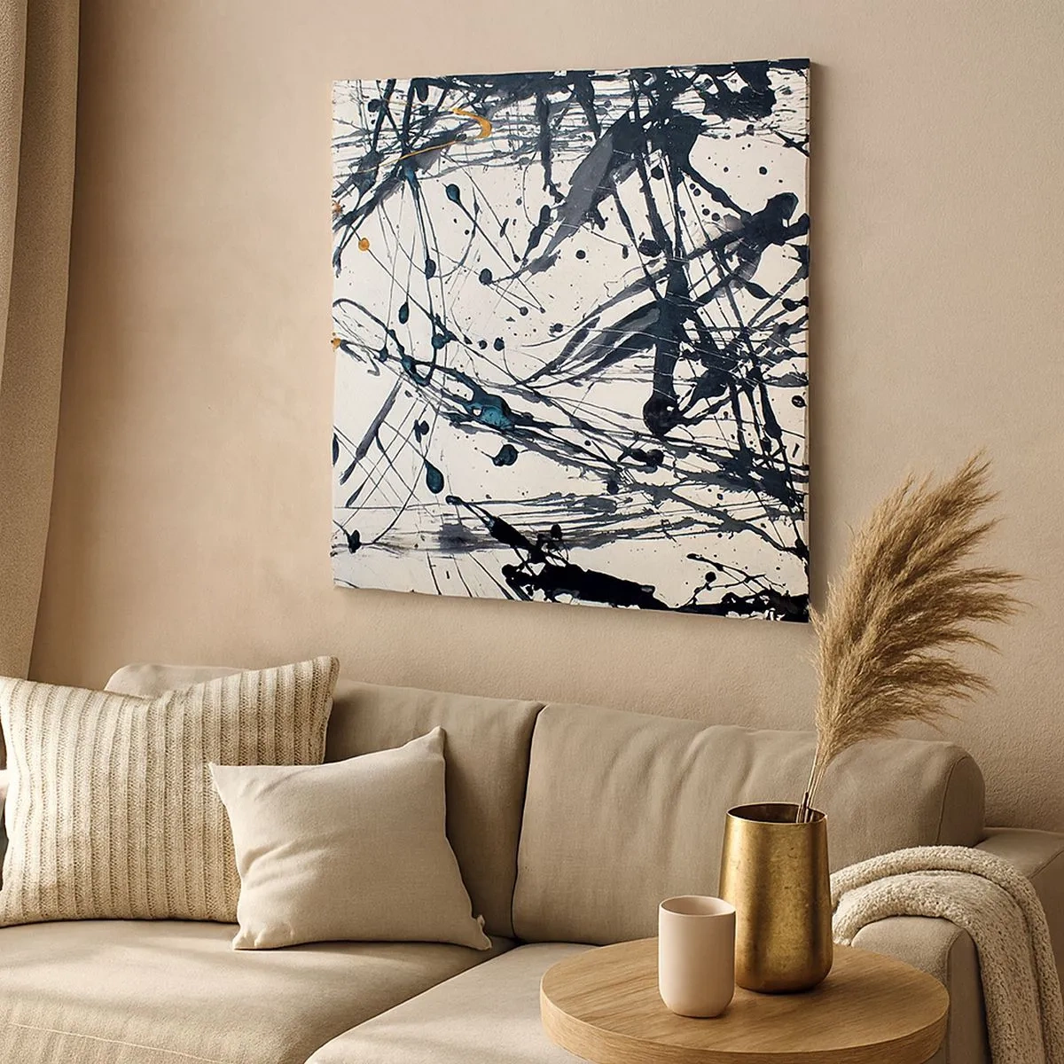 Schilderen op canvas - Expressionistische abstractie - 30x30 cm