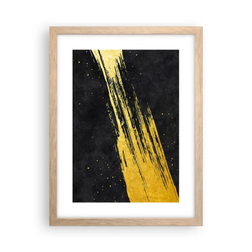 Een poster in een licht eiken lijst - Spring in hyperruimte - 30x40 cm