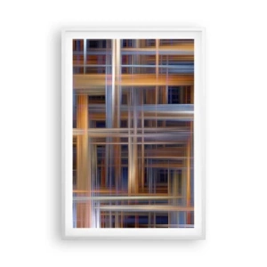 Poster in een witte lijst - Geweven van licht - 61x91 cm