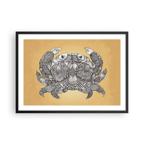 Poster in een zwarte lijst - Verhalen van meneer Krabs - 70x50 cm