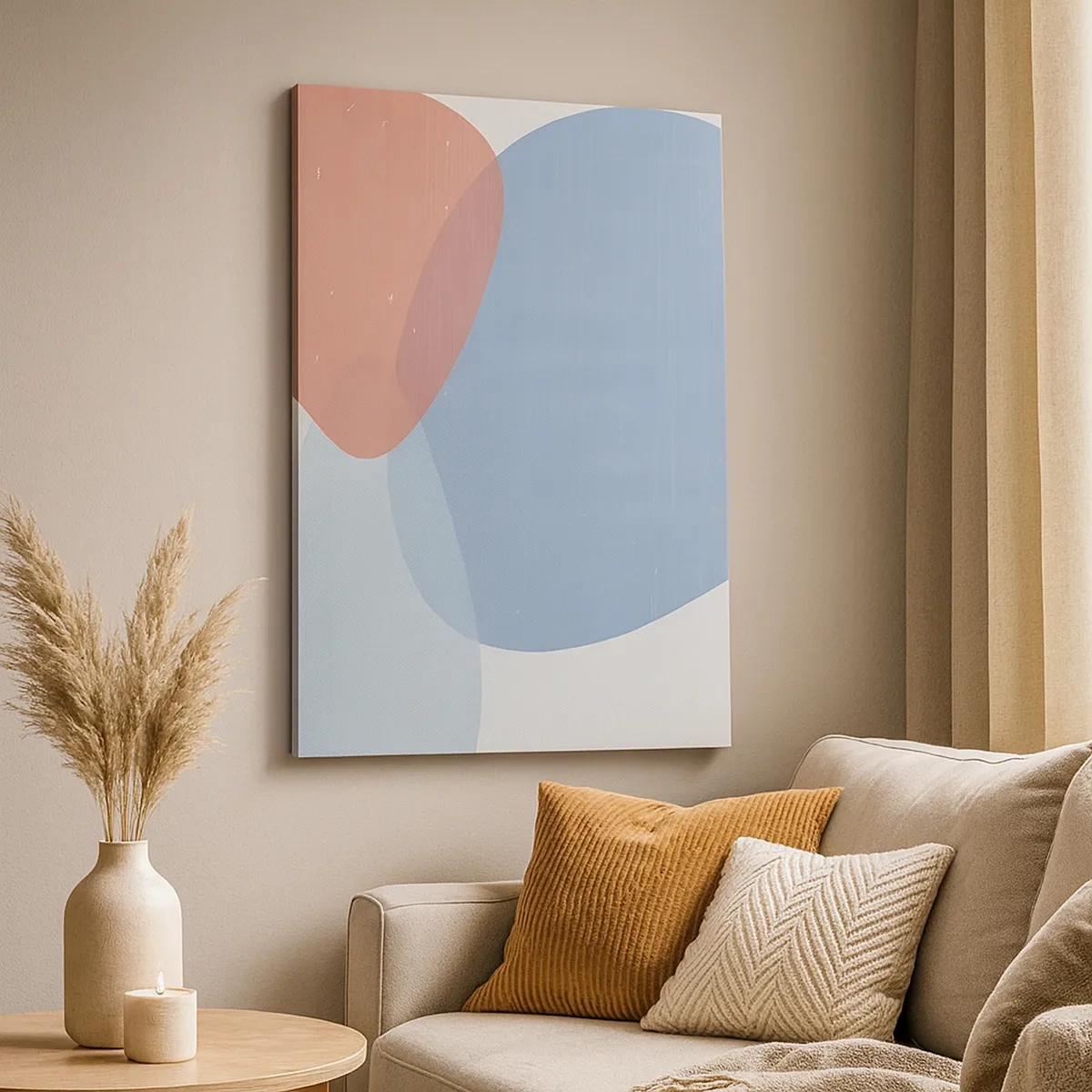 Schilderen op canvas - Pastelkleurige relaties - 50x70 cm