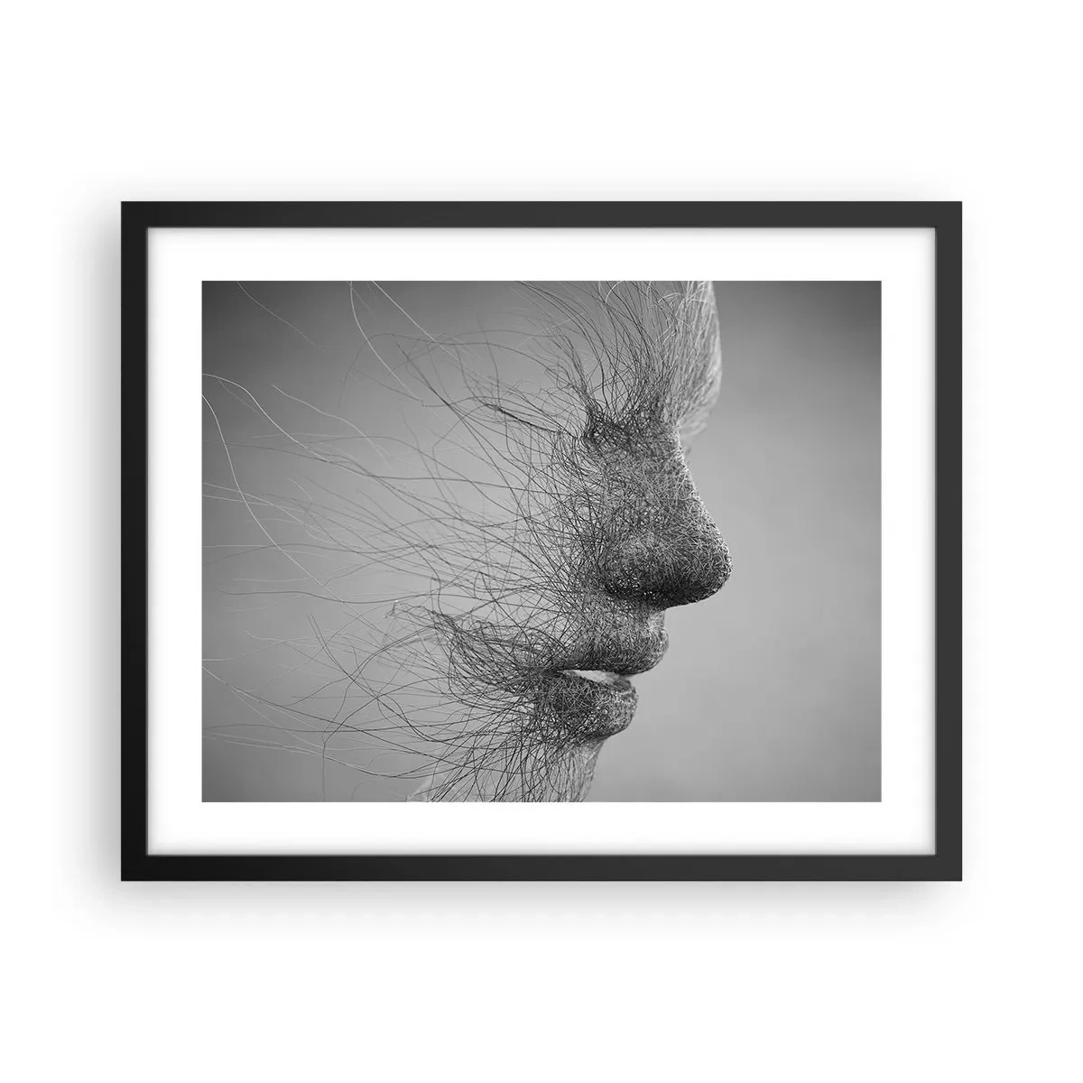 Poster in een zwarte lijst - De geest van de wind - 50x40 cm