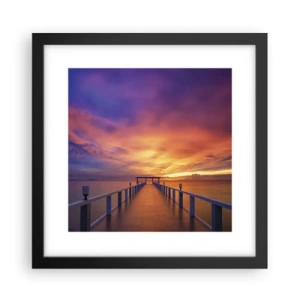 Poster in een zwarte lijst - Zonder einde - 30x30 cm