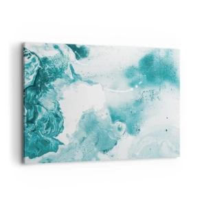 Schilderen op canvas - Moerast van blauw - 120x80 cm