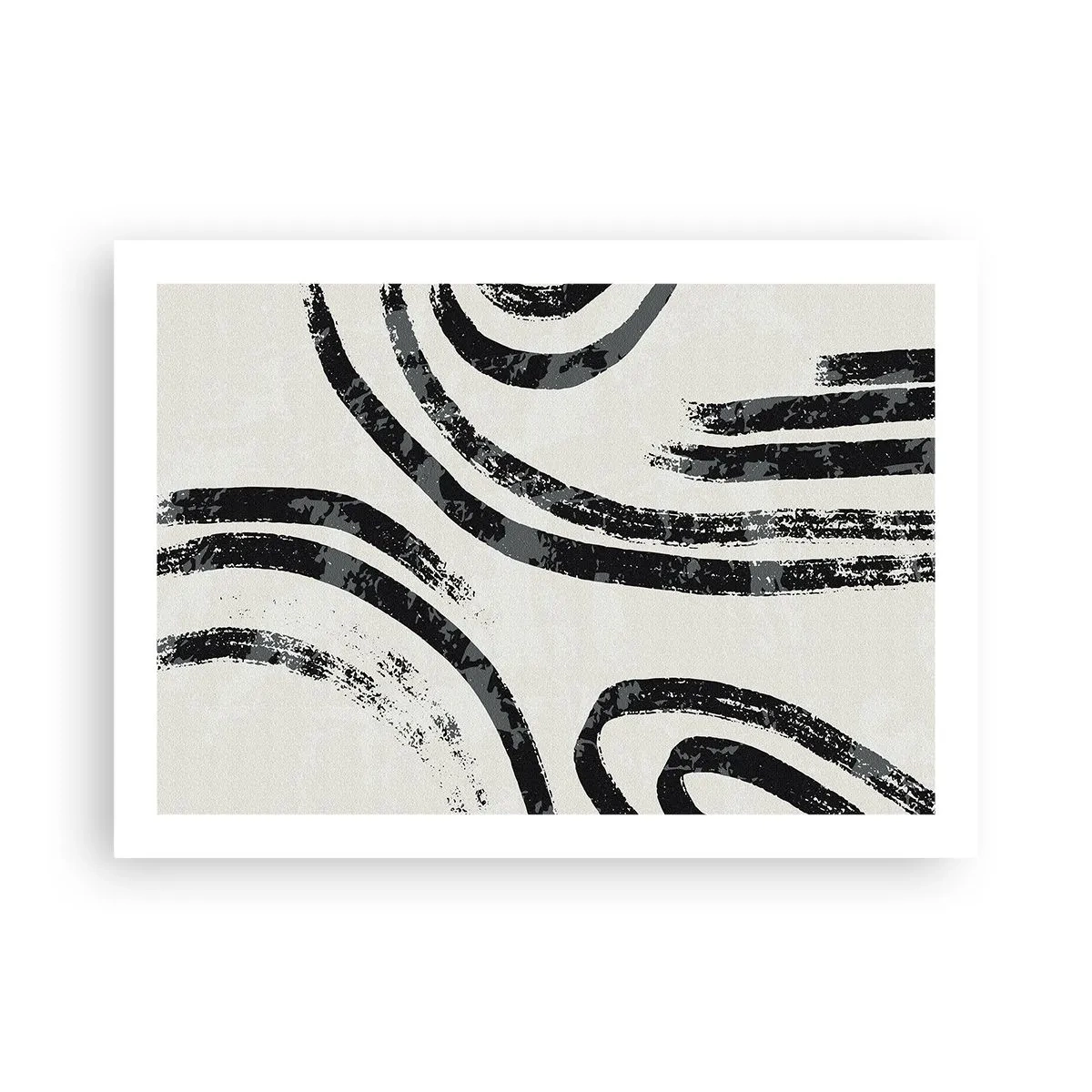 Poster - Half gestopt - 70x50 cm