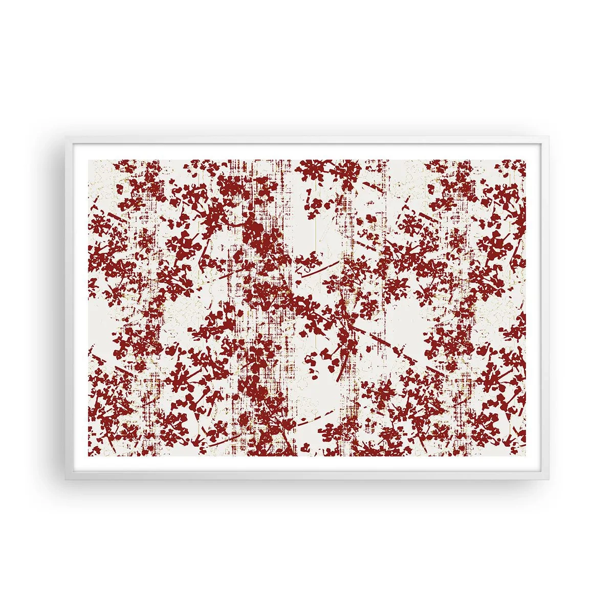 Poster in een witte lijst - Zoals oud calico - 100x70 cm