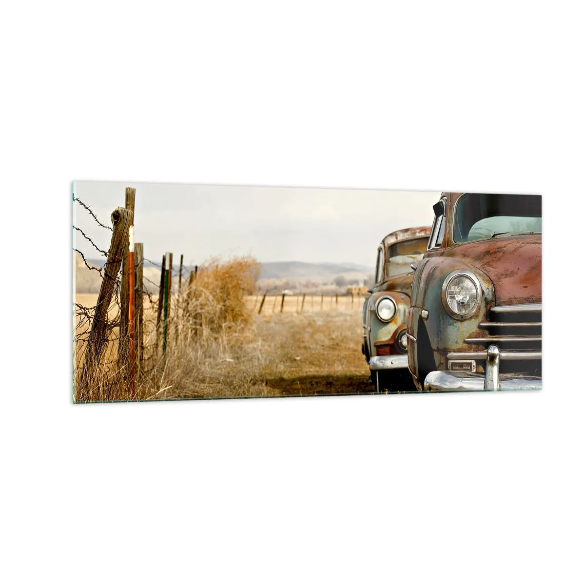 Schilderen op glas - Een welverdiende rust - 100x40 cm