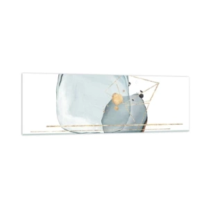 Schilderen op glas - Een studie van druppels - 160x50 cm