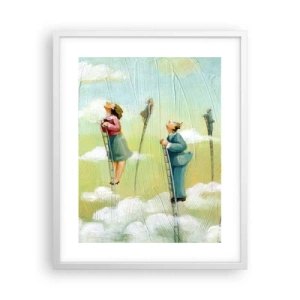 Poster in een witte lijst - Achter je droom - 40x50 cm