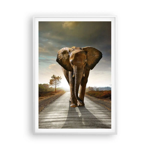 Poster in een witte lijst - En helemaal niet in een porseleinen pakhuis - 70x100 cm