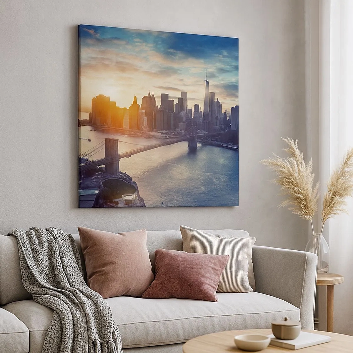 Schilderen op canvas - Westers cultuurmonument - 30x30 cm