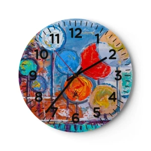 Wandklok - Klok - Wonderen op de stok - 40x40 cm