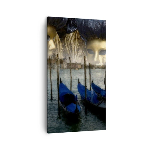 Schilderen op canvas - Het is tijd om het carnaval te beginnen - 45x80 cm