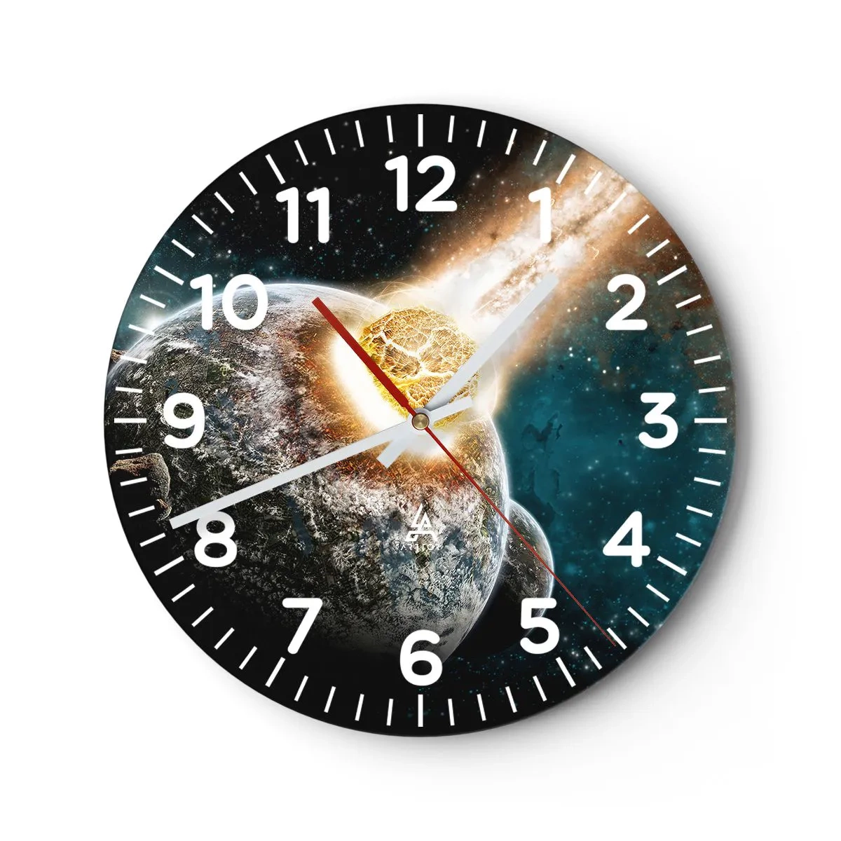 Wandklok - Klok - Vernietiging of geboorte - 30x30 cm