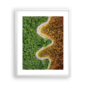 Poster in een witte lijst - Grenzen en doorbraken - 40x50 cm